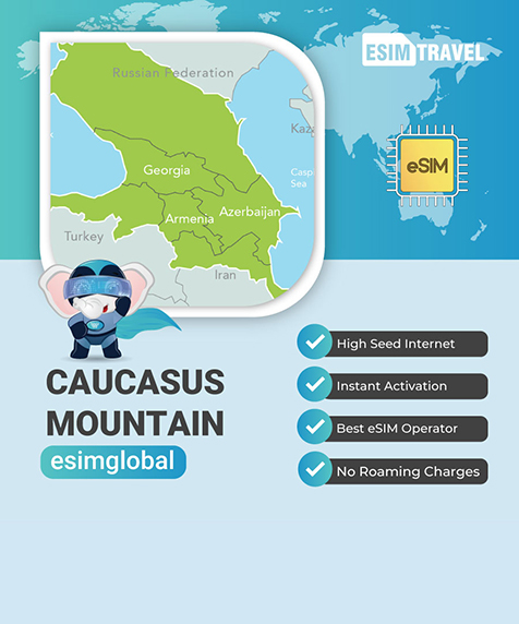 Caucasus Mountain - 3 Countries