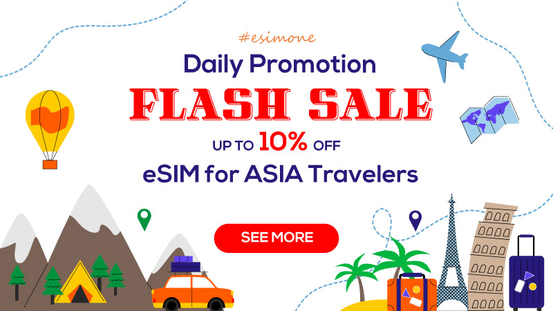 eSIM for Asia Unlock Five Essential Destinations with 10% Of